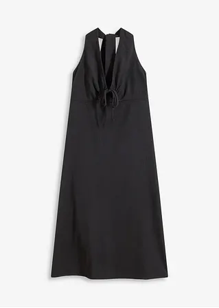 Jerseykleid mit Cutouts in schwarz von vorne - bonprix