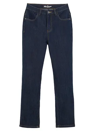 Slim Fit Stretch-Jeans, Straight in blau von vorne - bonprix