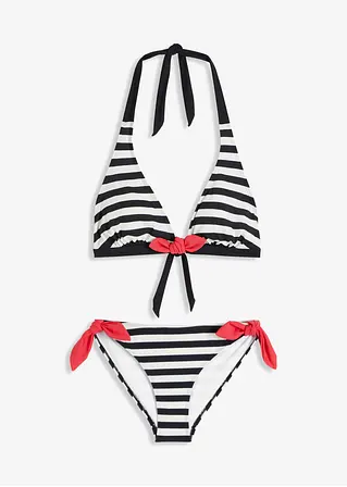 Neckholder Bikini (2-tlg. Set) in schwarz von vorne - bonprix
