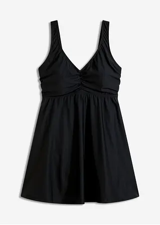 Shape Badekleid leichte Formkraft in schwarz von vorne - bonprix