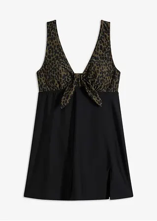 Badekleid in schwarz von vorne - bonprix
