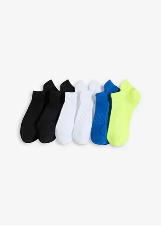 Sportsocken mit kühlendem Polyester (6er Pack) in schwarz von vorne - bonprix