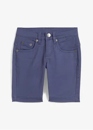 Stretch-Bermuda, Classic Fit in blau von vorne - bonprix