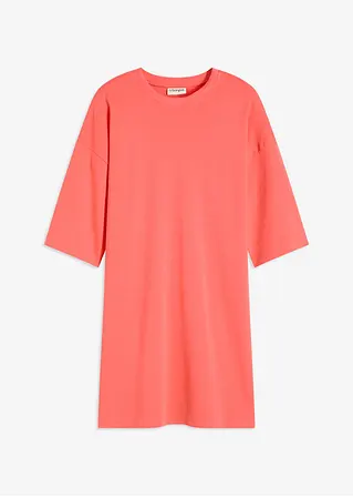 Shirtkleid aus schwerer Bio-Baumwolle in pink von vorne - bonprix