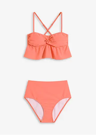 Bandeau Bikini (2-tlg.Set) in rosa von vorne - bonprix