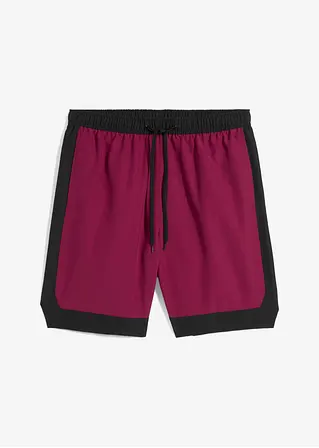 Badeshorts Herren in lila von vorne - bonprix