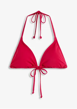 Triangel-Bikinioberteil in pink von vorne - bonprix