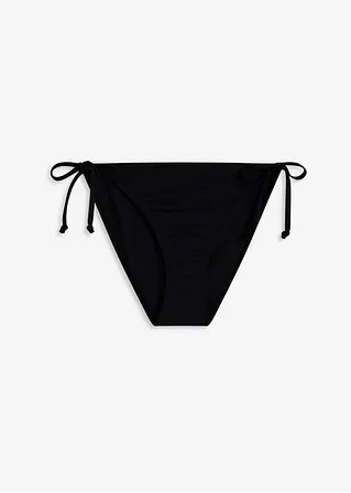 Bikinihose zum Binden in schwarz von vorne - bonprix