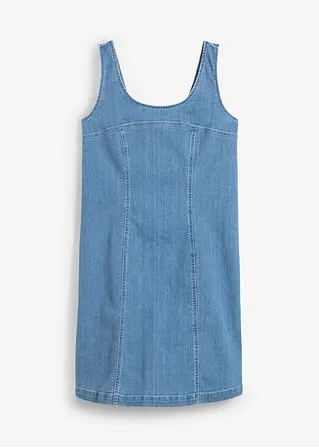 Jeanskleid aus Bio-Baumwolle mit Stretch in blau von vorne - bonprix