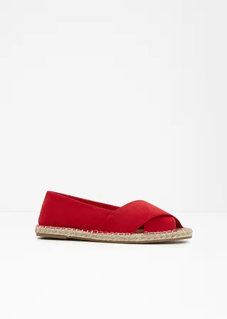 Espadrille in rot - bonprix