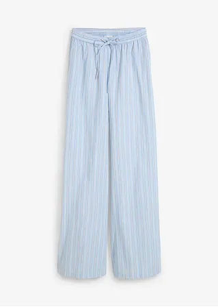 Schlupfhose aus reiner Baumwolle in blau von vorne - bonprix