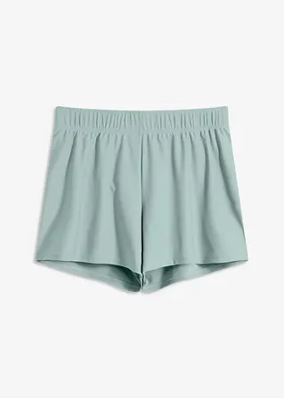 Badeshorts mit Innenslip in grau von vorne - bonprix