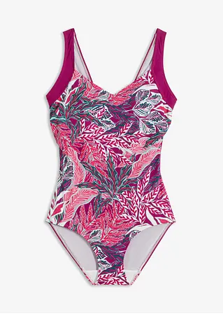Shape Badeanzug mittlere Formkraft in lila von vorne - bonprix