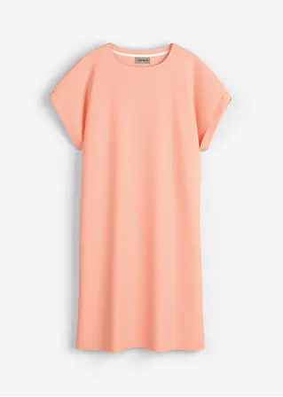 Minikleid aus reiner schwerer Bio-Baumwolle in orange von vorne - bonprix