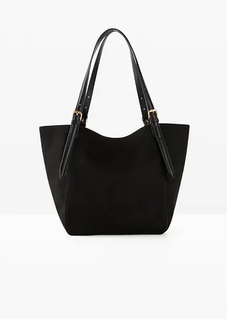 Shopper in schwarz von vorne - bonprix