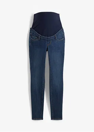 Umstandsjeans mit Bio-Baumwolle, Skinny in blau von vorne - bonprix