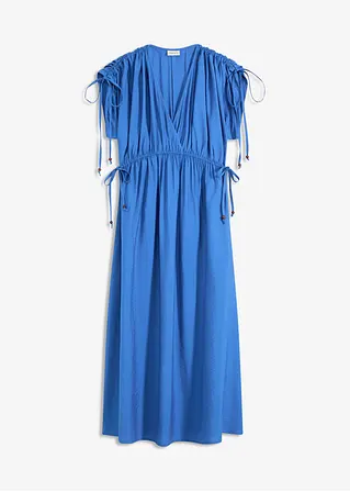 Maxikleid aus softem Viskose-Mix in blau von vorne - bonprix