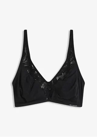 Feel Comfort Bralette aus softem Modal in schwarz von vorne - bonprix