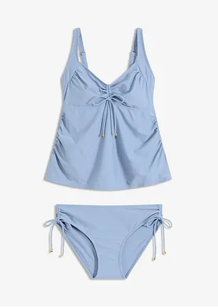Umstandstankini (2-tlg.Set) mit Bindeband in lila von vorne - bonprix