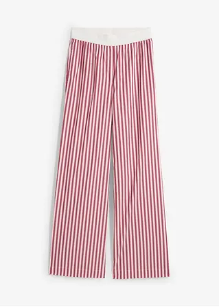 Palazzo-Hose aus Popeline in rot von vorne - bonprix