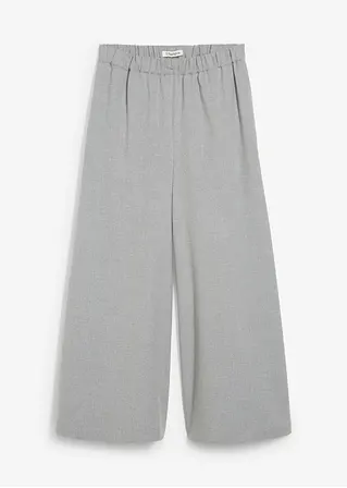 Culotte in Wolloptik in grau von vorne - bonprix