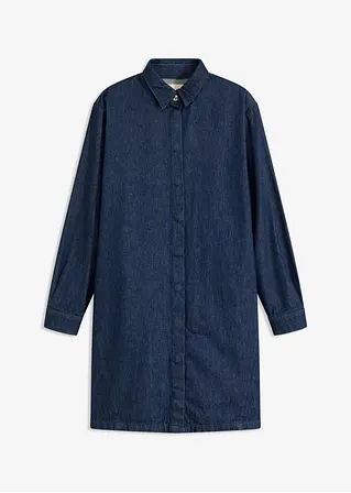 Jeanskleid in blau von vorne - bonprix