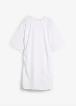 Weites T-Shirt Kleid in weiß von vorne - bonprix