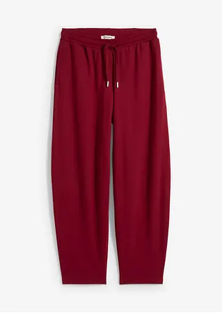 Sweathose aus reiner Bio-Baumwolle in rot von vorne - bonprix