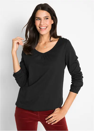 Футболка Bonprix Langarmshirt из гуммизуга Райнера Баумволле