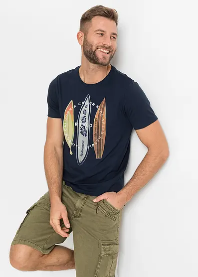Bonprix T-Shirt aus reiner Bio-Baumwolle Slim Fit 2190₽
