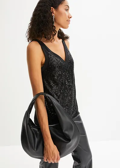 Футболка с пайетками Bonprix Top mit
