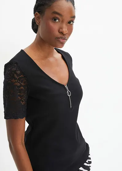 Футболка Bonprix Rippshirt из коллекции Reißverschluss