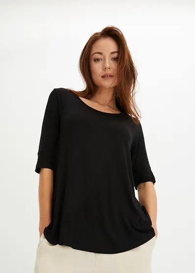 Футболка Bonprix Rundhalsshirt из более мягкой вискозы