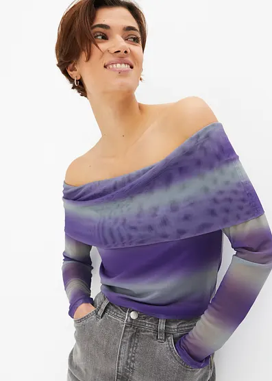 Сетчатая футболка Bonprix Carmenshirt aus