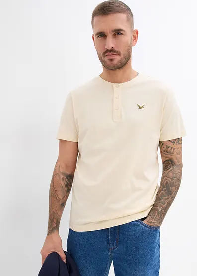 Футболка Bonprix Henley (в упаковке 3 штуки) от reiner Bio-Baumwolle
