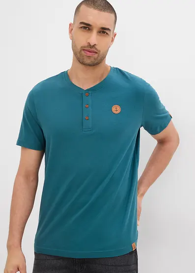 Футболка Bonprix Henley (2 штуки в упаковке) от reiner Bio-Baumwolle
