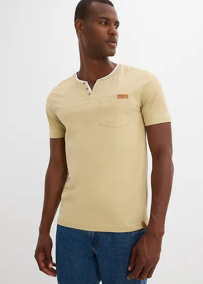 Bonprix Henleyshirt aus reiner Bio-Baumwolle 2290₽