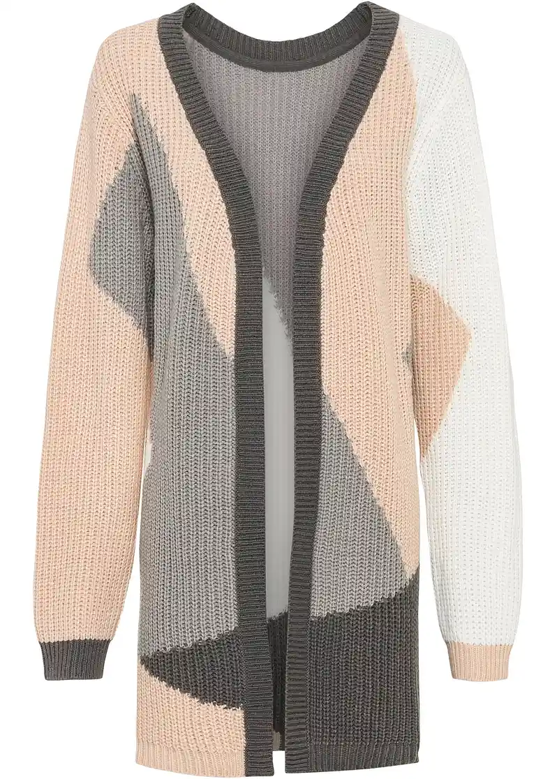 eleganter Strick Blazer beige Damen bonprix