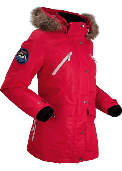 wasserdichte Funktions-Jacke in rot von der Seite - bonprix