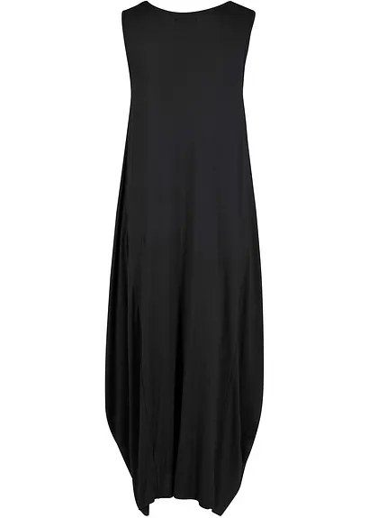 Maxikleid aus Jerseystoff, extra weit in schwarz von hinten - bonprix