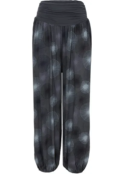 Schlupfhose aus softer Viskose in grau von vorne - bonprix