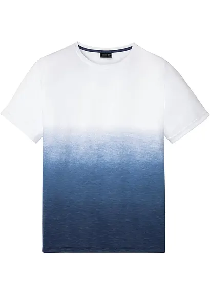 T-Shirt, Slim Fit in weiß von vorne - bonprix