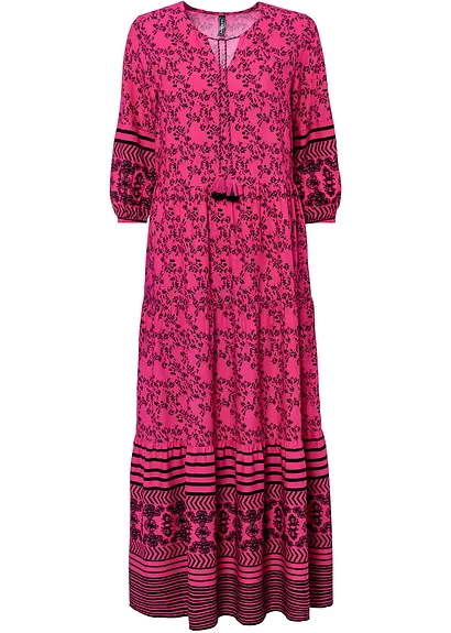 Maxikleid in pink von vorne - bonprix