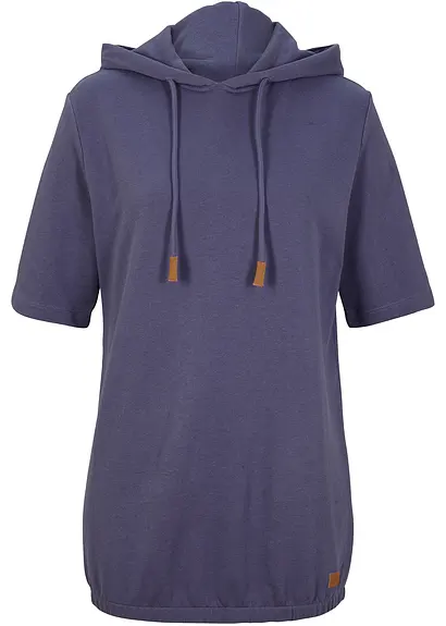 Hoodie in blau von vorne - bonprix