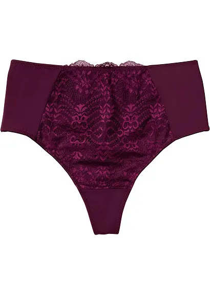 Taillenstring in lila von vorne - bonprix