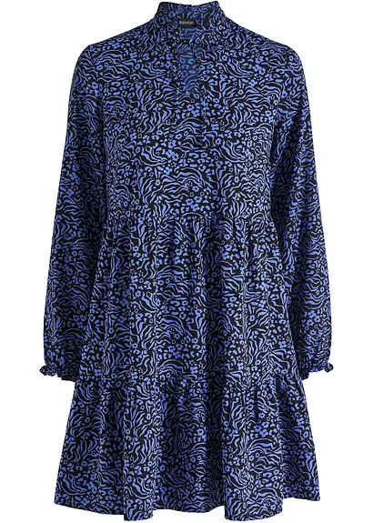 Tunika-Kleid in blau von vorne - bonprix