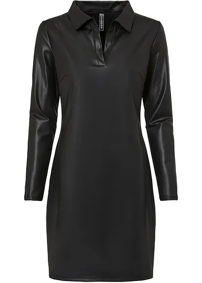 Minikleid in schwarz von vorne - bonprix