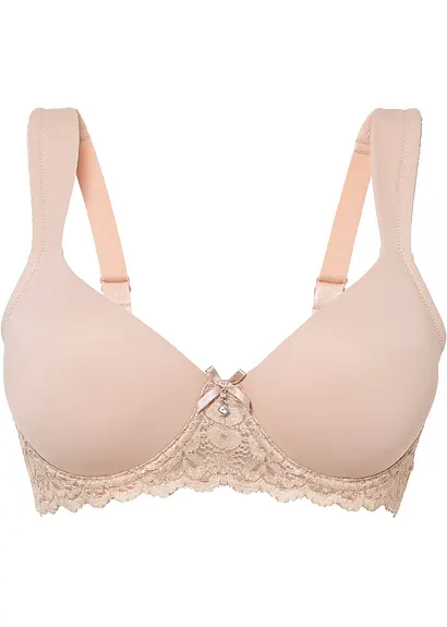Schalen BH mit Bügel in beige von vorne - bonprix