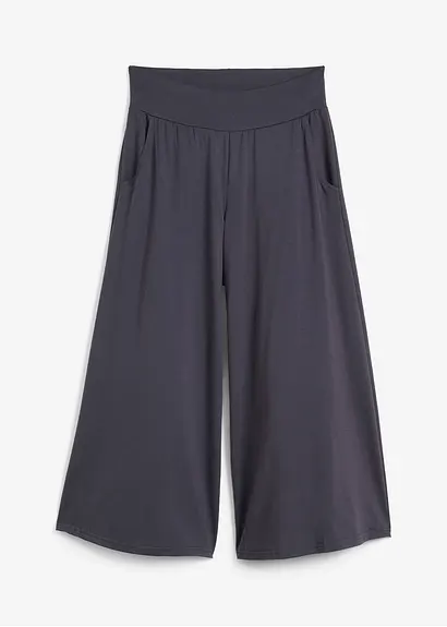 Loungewear Culotte in blau von vorne - bonprix