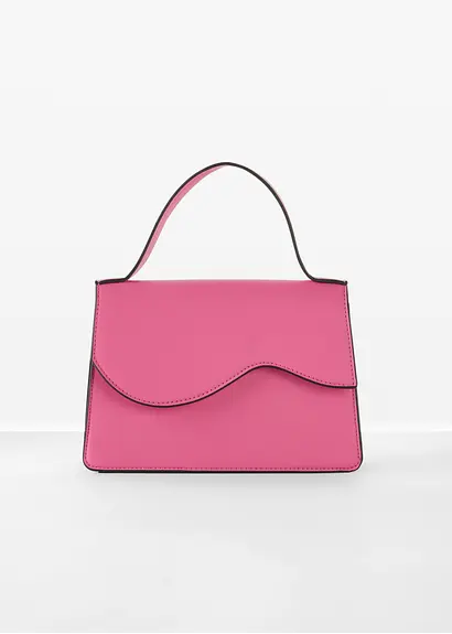 Mini Umhängetasche in pink von vorne - bonprix